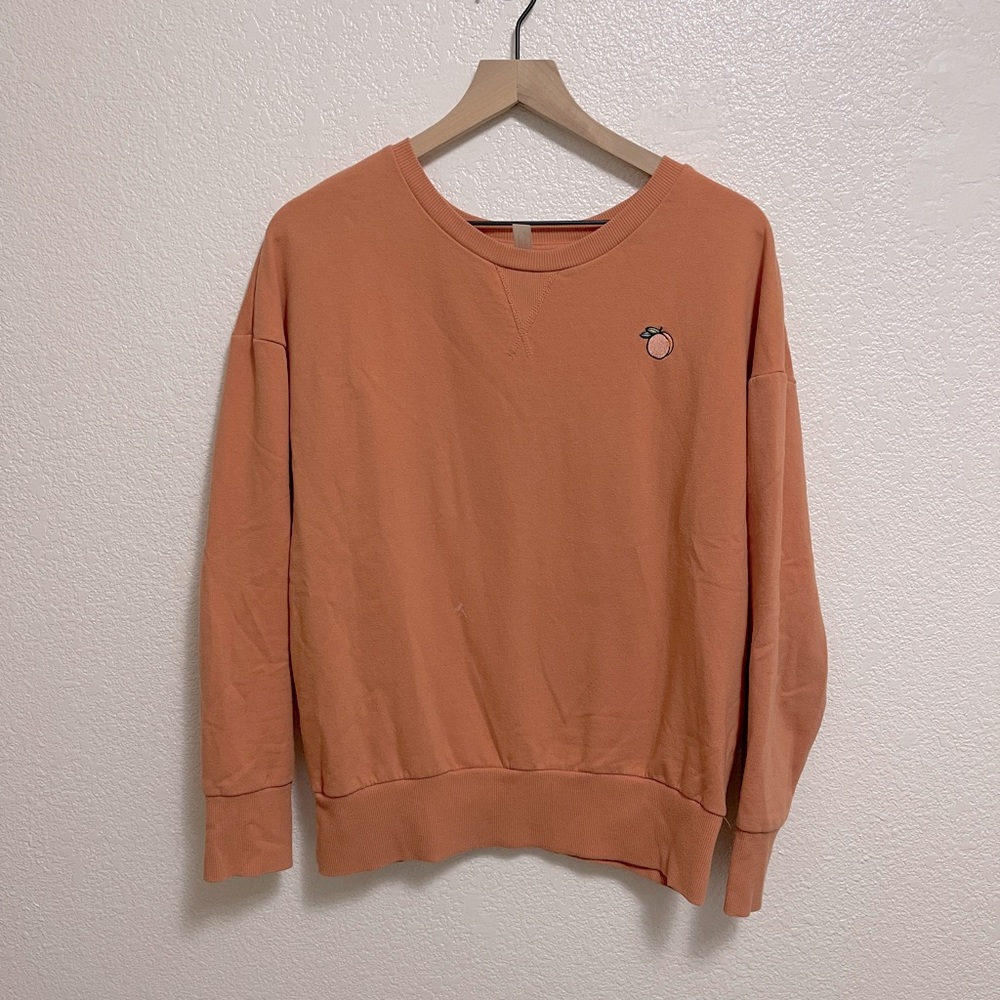Xhiliration Peach Sweater